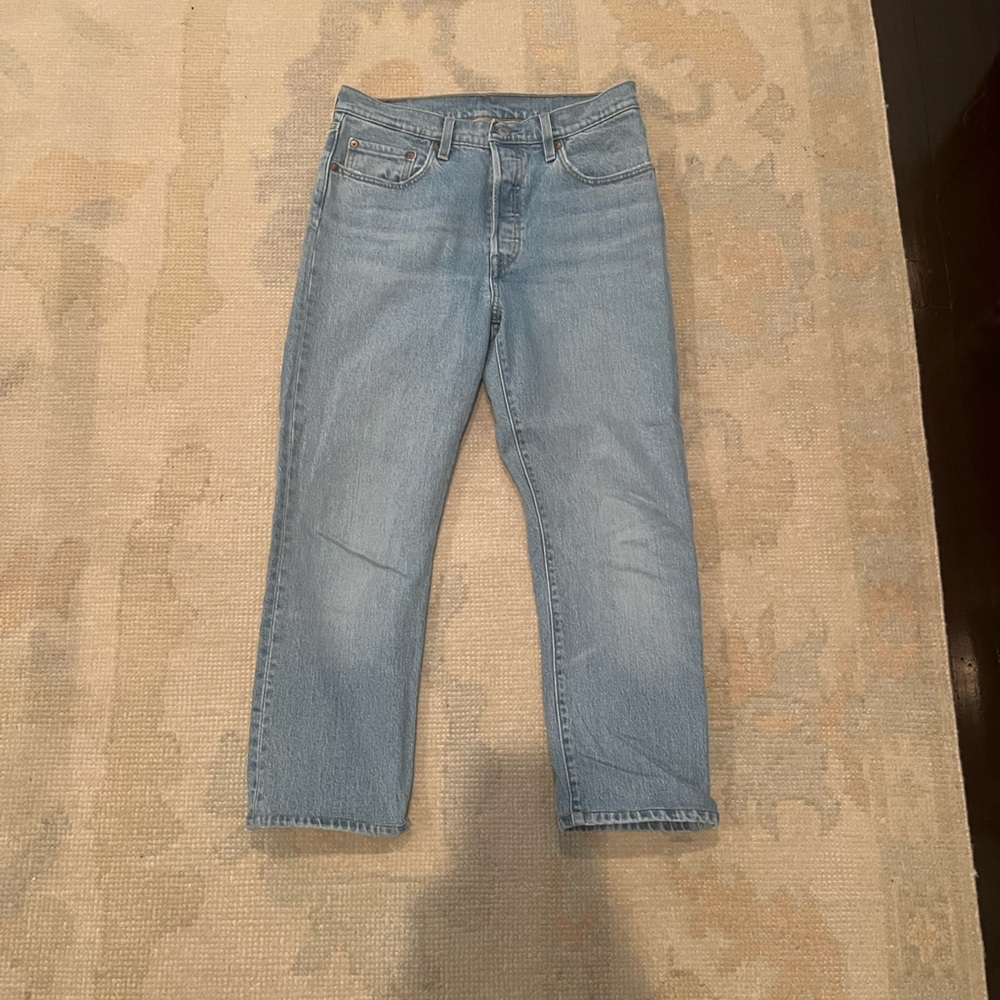 Levi's Women's Straight Jeans in Light Blue